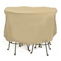 Two Dogs Designs Large Bistro Set Cover 74 in. x 44 in. - Khaki 2D-PF74005